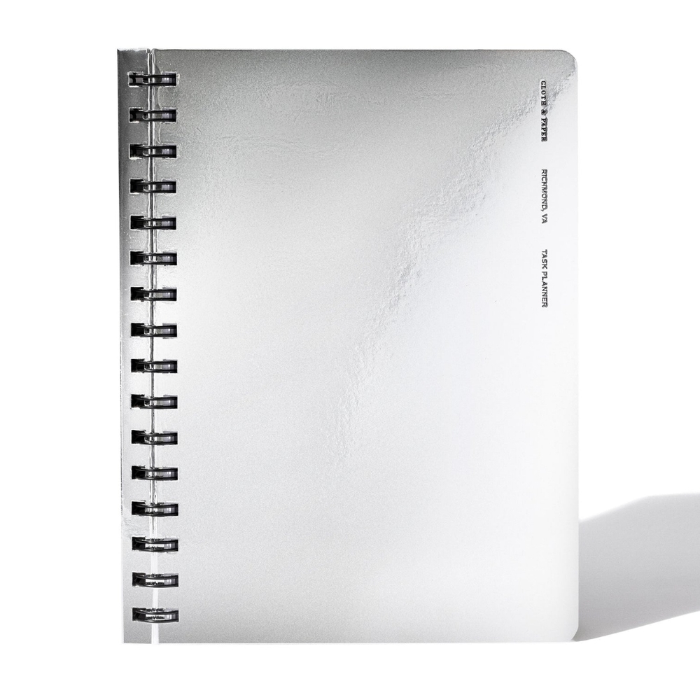 Silver/Task EXOTIC SPIRAL NOTEBOOK | A5 Brand New 30